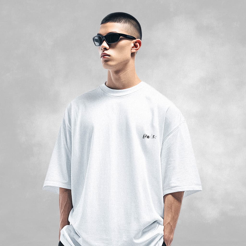 CIAS tee white model front